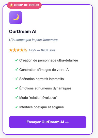 essayer ourdreamai girlfriend virtuelle